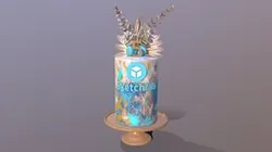 Sketchfab Store's 5th Anniversary Cake