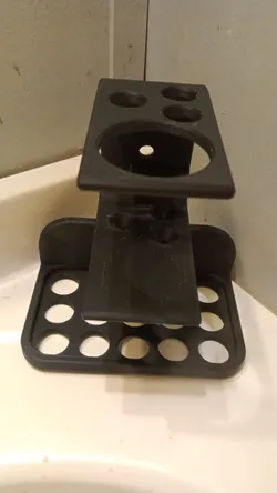 toothbrush holder with soap dish