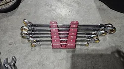 8 Wrench Holder (Metric mm labels) - hex pattern