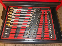 Gridfinity Organiser for Wrenches (Maul-Ringschlüssel) 6-32mm (BGS)