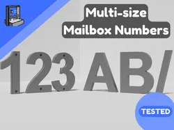 Multi-size mailbox numbers