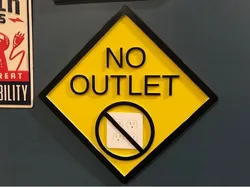 No Outlet Sign