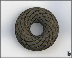 Other STL Download - Rodin Coil Torus STL 160mm x 56mm Diameter Coil | 2x12 TURNSby CrownchakraPL