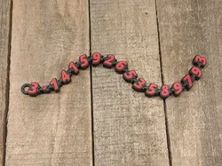 Articulated Pi π Keychain (19 cm)