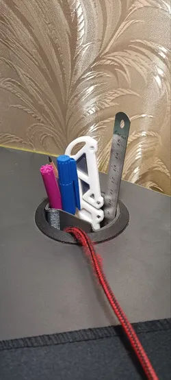 cable grommet table organizer