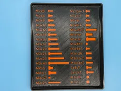 Comprehensive Sorting/Sizing Tray for Prusa Fasteners and Spare Parts