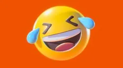 Laugh out loud yellow ball Emoji or Smiley