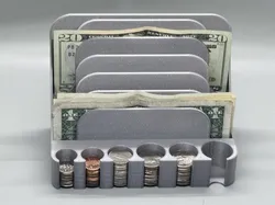 Money Bill and Coin Holder/Sorter/Organizer