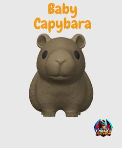 Other STL Descărcare - Cute Baby Capybara - Mesh Mayhem