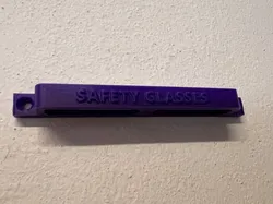 Safety glasses wall mount