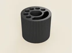 Soporte para cepillos de dientes | Paramétrico | Sin soporte  - Modelo de impresión 3D gratuito