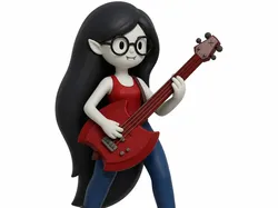 Adventure Time: Marceline Rockstar con Bajo Hacha - Modelo de impresión 3D gratuito