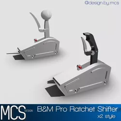 B and M Pro Ratchet Shifters x2 Drag Shifter 3D print model