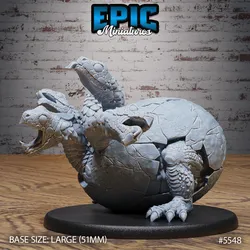 Baby Hydra Egg ‧ DnD Miniature ‧ Tabletop Miniatures ‧ Gaming Monster ‧ 3D Model ‧ RPG ‧ DnDminis ‧ STL FILE