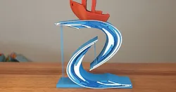Benchy floating wave stand