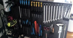 Biltema pegboard tool holders