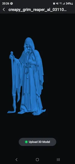 Characters & Creatures STL تنزيل - worn grim reaper - mike kozlan