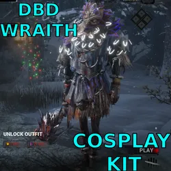 Cosplay Dead By daylight DBD Wraith Default Phantom Lizard Cosmetic, Outfit COstume, Gift, HOliday, Halloween, Free,
