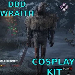 Cosplay Dead By Daylight DBD Wraith Default Shadow Walker Cosmetic, Outfit COstume, Gift, HOliday, Halloween, Free,