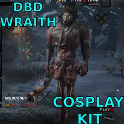 Cosplay Dead By daylight DBD Wraith Default Stray Cat Cosmetic, Outfit COstume, Gift, HOliday, Halloween, Free,