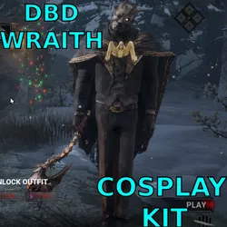 Cosplay Dead By daylight DBD Wraith Default The Angel Of Music Cosmetic, Outfit COstume, Gift, HOliday, Halloween, Free,