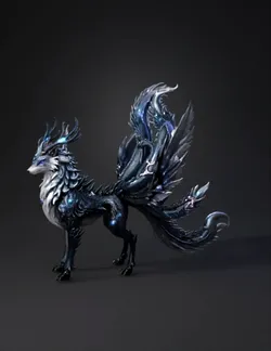 Create a premium ultra detailed 3D creature render of Ethereon the As