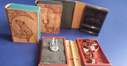 DnD Dice Case, Dragon, Axe and Leaf