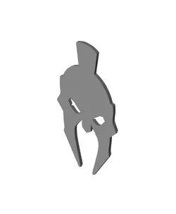Dual Color V2 Gladiator spartan roman soldier helmet emblem