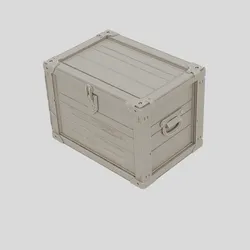 Fantasy Wooden Supply Chest for 3D print