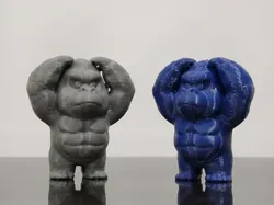 Gorila con dolor de cabeza - Modelo de impresión 3D gratuito