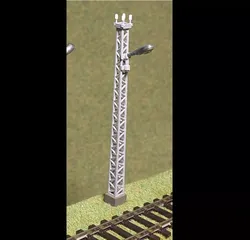 Openwork electric pole with lamp 1-87 resin 3D print model