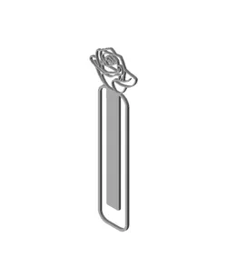 Paperclip Rose Bookmark 2.stl