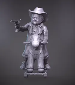 Sculptures & Artworks STL Descărcare - Hasbulla rocking horse - Undefeated minis