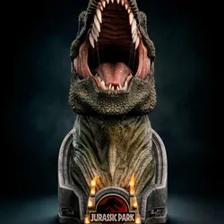 Sculptures & Artworks STL indir - Movies T-Rex Bust - aka-lino-goon-3055
