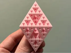 Sierpiński Triangular Bipyramid Fractal - Level 3 (Vase Mode)