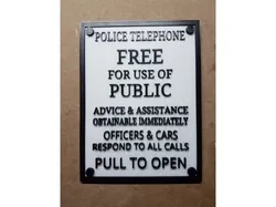 Tardis Door Sign