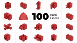 TwindBricks3D - 100 Bricks Modifield collection 3D print model