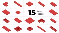 TwindBricks3D - 15 Bricks Tile collection 3D print model