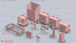 Vehicles & Machinery STL indir - Stowage on turret walls of the Tiger Tank.(STL-35) - Aboolld1688