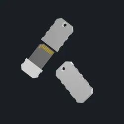 EDC SD Card Keychain Case
