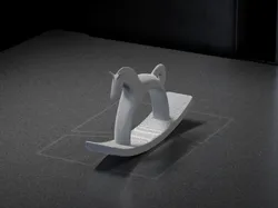 Fișiere pentru imprimante 3D | Fișier 3MF | Decorate A Wooden Horse Figurine