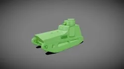 Leichter Kampfwagen II Tank Base Mesh