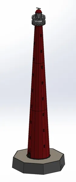 Lighthouse "Lange Jaap" + mod-1