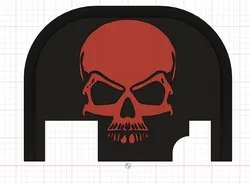 Tools & Spare Parts STL تنزيل - engraved skull slide plate - N0FR33B33Z