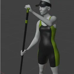 Woman With Paddle