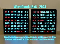 WordClock 16x8 - 2024
