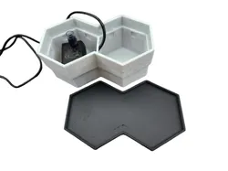 2-Hex Drip Plate for Custom Bases - Modular Desktop Fountain