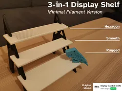 3-in-1 Display Shelf - Minimal Filament Version