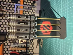 Allen keys stand with Voron logo