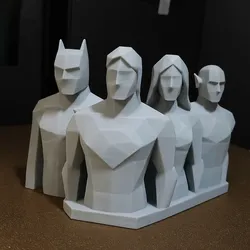 Fișiere pentru imprimante 3D | Fișier 3MF | Justice League - Lowpoly